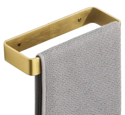Immagine prodotto di Portasciugamani adesivo, colore oro, 20 cm, per bagno