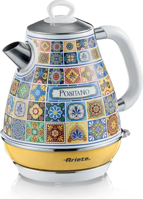 Produktbild von Ariete Wasserkocher Positano 2869 1,7L 2200W Kabellos Gelb/Blau Automatische Abschaltung