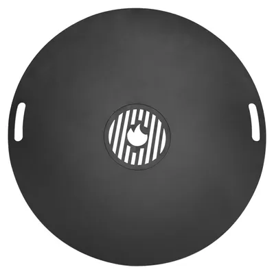 Produktbild von Vigevee Feuerplatte 80cm massive 5mm Grillplatte für die Feuertonne oder Feuerschale für Gartenpartys