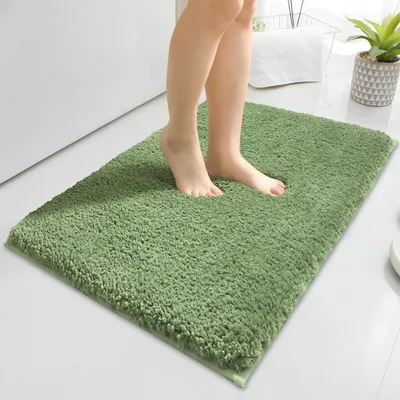 Productafbeelding van Badkamermat 50 x 80 cm, microvezel, antislip, waterabsorberend, voor badkamer