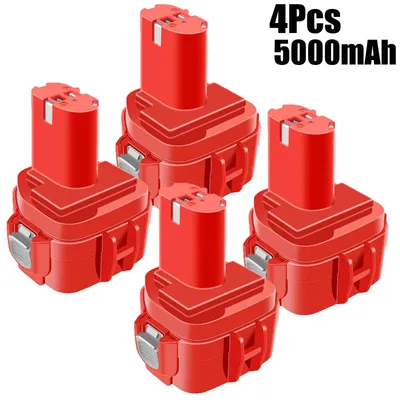 Produktbild von Werkzeugakku - PA12 Ni-MH-Akku - 4er-Pack - 12 V - 5000 mAh - Wiederaufladbar - Ersatzakku