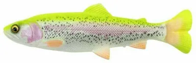 Produktbild von Savage Gear 4D Line Thru Pulsetail - Swimbait Gummifisch, Farbe:Lemon Trout, Länge / Gewicht /Schwimmverhalten:16cm / 51g / langsam sinkend