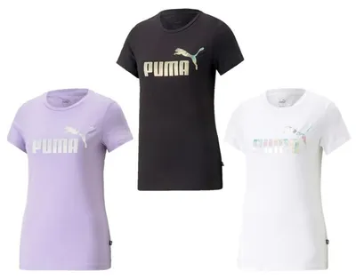 Produktbild von PUMA Damen ESS+ Nova Shine Tee T-Shirt Logo Print Farbwahl NEU