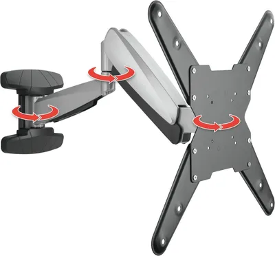 Zdjęcie produktu dla Schwaiger LWHD5530 511, 75 x 75 mm, 400 x 400 mm, -20 - 10°, -3 - 3°, Aluminium, Czarny