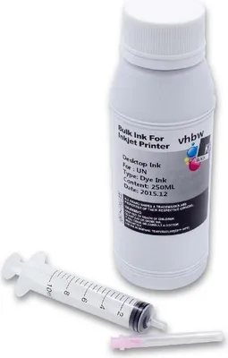 Produktbild von vhbw Nachfülltinte für Drucker - Refilltinte Dye Schwarz, 250ml