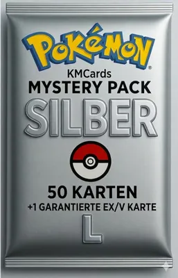 Produktbild von Pokémon Mystery Pack SILBER – 50 Karten
