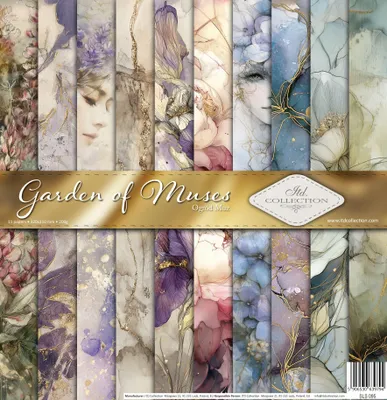 Produktbild von Scrapbooking-Papier Set 30×30 cm – SLS-095 Garden of Muses – ITD Collection