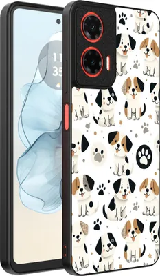 Immagine prodotto di Smartphonica Custodia per telefono adatta a Motorola Moto G04 - G24 - G24 Power - E14 con stampa di cane - Custodia posteriore in TPU con disegno di cane