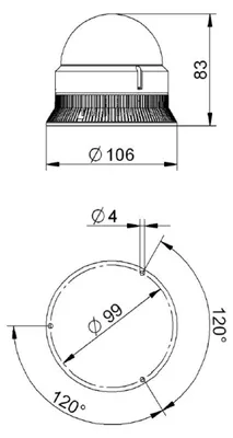 Productafbeelding van Grothe LED-multiblitzlamp MBZ 8421 38421