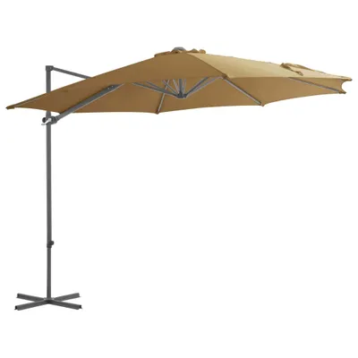 Produktbild von vidaXL Sonnenschirm mit Tragbarem Sonnenschirmständer Taupe