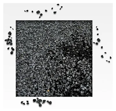 Produktbild von 25 kg Basaltsplitt Anthrazit für Garten und Dekoration, Körnung 2/5 mm