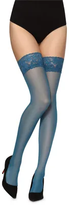 Produktbild von Merry Style Damen transparent Strümpfe MS 200 15 DEN (Dunkeltürkis, XS-S)