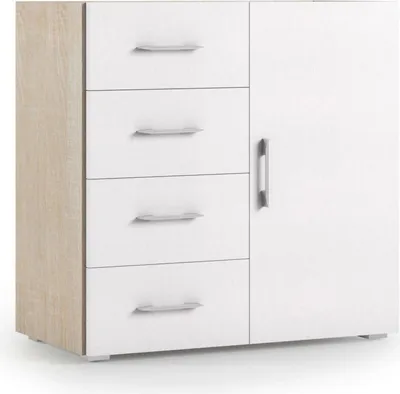 Immagine prodotto di Dmora Credenza Aracnida 41x90x87h cm Bianco, Apertura Battente Un'anta  Italy