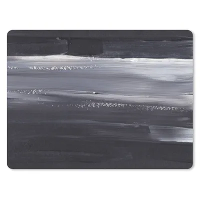 Produktbild von MuchoWow® Mauspad Mousepad Farbe - Abstrakt - Schwarz 23x19 cm - Mousepads - Maus Mat - Pad - Mausunterlage - Schreibtischunterlage - Mauspad