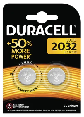 Obrázok produktu pre Gombíkový článok Duracell CR2032 B2 Lithium