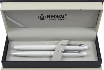 Obrázek produktu pro Kuličkové pero + plnicí pero Regal Alice bílá - 117407FB