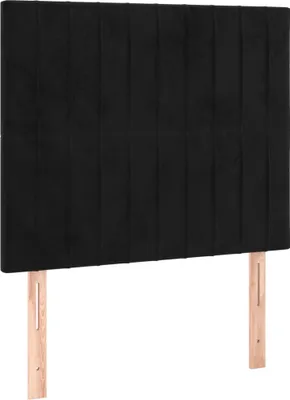 Immagine prodotto di Testiera Nera 100x5x118/128 cm Velluto