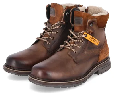 Obrázek produktu pro Zimní boty Dockers By Gerli, pánské, hnědé, z hladké kůže, velikost: 43