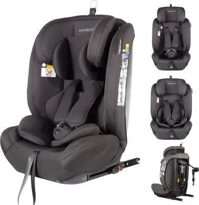 Produktbild von XAdventure Autositz Grow Fix Gruppe 1/2/3 I-Size Schwarz