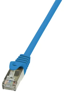 Produktbild von LogiLink Patchkabel EconLine CAT5e F/UTP 0,50m blau