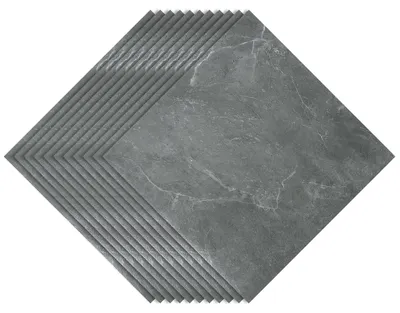 Produktbild von Vigevee PVC Vinylboden Bodenbelag Vinyl Bodenfliesen 1 m² Selbstklebend Marmor Grau 11 Stück Marmoroptik Fliesen Design Bodenbelag gefühlsecht