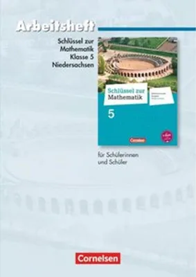 Zdjęcie produktu dla Schlüssel zur Mathematik 5. Schuljahr. Arbeitsheft mit eingelegten Lösungen. Differenzierende Ausgabe Niedersachsen