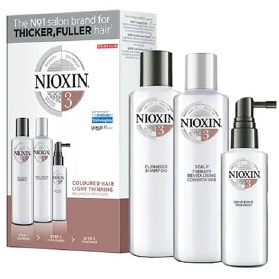 Produktbild von Nioxin System3 Komplettes Set für gefärbtes Haar mit leichter Ausdünnung