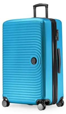 Produktbild von HAUPTSTADTKOFFER Mitte - Großer Koffer mit 4 Doppel-Rollen XL Reisekoffer mit Erweiterung,  stabiler Trolley Hartschalenkoffer TSA,  130 L,Cyanblau
