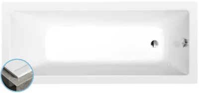 Produktbild von Polysan NOEMI SLIM Rechteckwanne 160x70x39cm, weiß