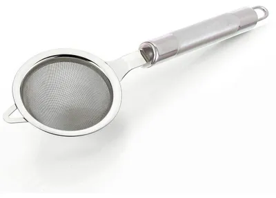 Teefilter aus Edelstahl, wiederverwendbar, rund, M