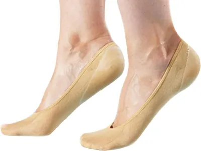 Produktbild von 2 Paar Füßlinge mit Gelpolster Ballerinas Gel Kappen Gel Socken Gel Footsie