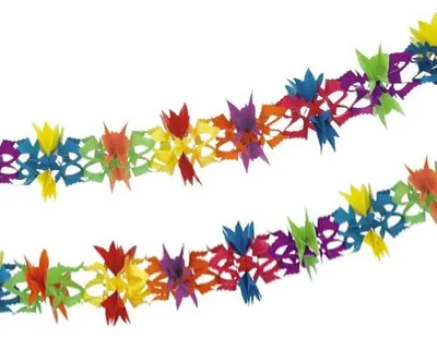 Produktbild von 50x Papiergirlande Ø 17 cm · 6 m "Fantasy" bunt