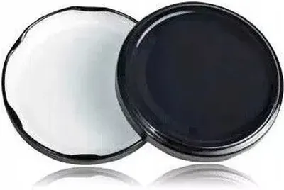 Produktbild von Twist-Off-Deckel TO 89 Schraubdeckel Ø 89 mm Deckel für Gläser Ersatzdeckel schwarz 10 Stück