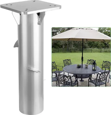 Immagine prodotto di Jopassy 16 cm Supporto per ombrellone per ombrellone a braccio laterale Piastra di base universale Ombrellone