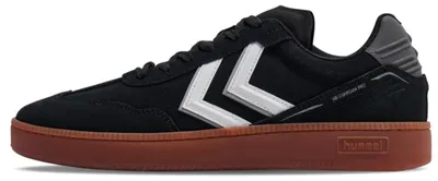 Image de Chaussures de gardien de but de handball en salle Hummel HB Guardian Pro, baskets rétro, chaussures de sport, noir/blanc 230663-2093, pointure : 42 EU