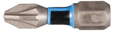 Imagen del producto de Brocas de impacto Makita Premier, punta PZ2, 25 mm, con vástago de 1/4", pack de 2 unidades.