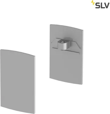 Produktbild von SLV 1001809 H-PROFIL Endkappen silber