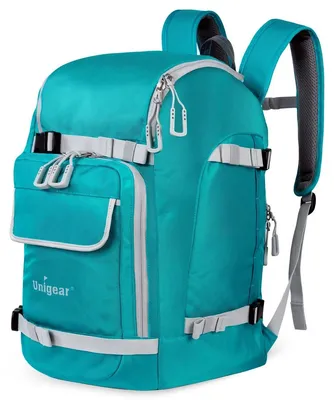 Immagine prodotto di Zaino per scarponi da sci - Zaino da sci - 55 litri - Scomparto per casco - Con cinghie per la schiena - Nylon 1680D - Idrorepellente