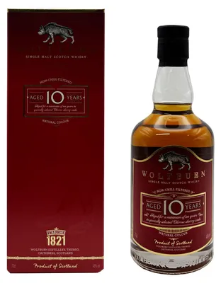 Produktbild von Wolfburn 10 Years Single Malt Scotch Whisky, 46% Vol. 0,7 l