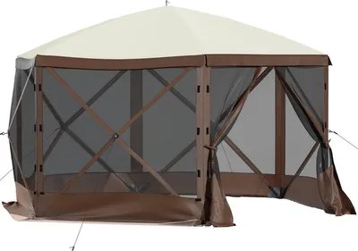 Produktbild von Pop-up Gartenhaus – 8 Personen – Mit Sonnendach – Außenunterkunft – Wasserabweisend – Pop-up Zelt