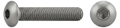 Produktbild von ISO 7380-1 Flachkopfschraube VG M8x50 Edelstahl A2 blank Innensechskant 100 Stk