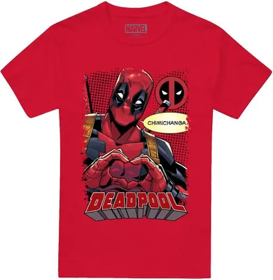 Image de Deadpool - T-shirt "Chimichanga" pour homme TV14992 (XL) (Rouge)