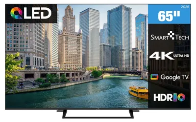 Produktbild von Smart Tech 65QG06K QLED Fernseher 65 Zoll Google TV - HDR Smart TV mit 4K UHD, Bluetooth (2026)