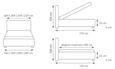 Produktbild von Design Bett Schlafzimmer Betten Textil Leder Hotel Luxus Polster Ehe Doppel Neu