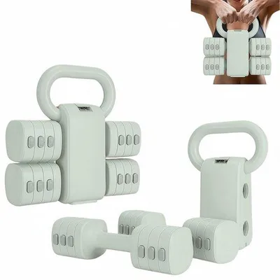 Obrázek produktu pro Omgoods - Nastavitelná sada činek, 2 v 1, ideální pro domácí fitness