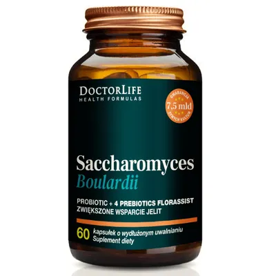 Zdjęcie produktu dla Doctor Life Saccharomyces Boulardii wspierający jelita, 60 kapsułek