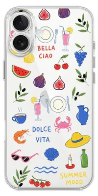 Produktbild von Flexible Hülle für das iPhone 17, Kameraschutz, TPU Silikon transparent, Sommeraromen