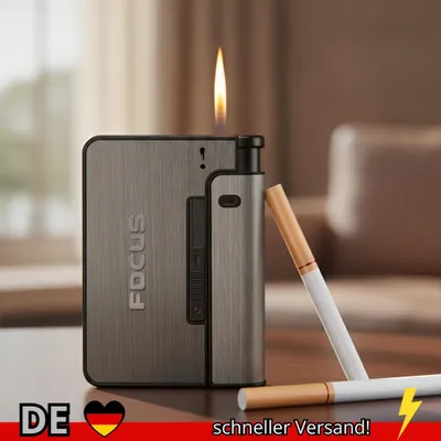 Produktbild von Tragbares Automatisches Zigarettenetui aus Metall für 8 Stück