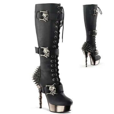 Produktbild von MUERTO-2028 Damen Boots von DemoniaCult, Schwarz EU 38, US 8