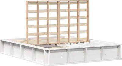 Obrázek produktu pro vidaXL Rám postele bílý 160 x 200 cm z masivního borovicového dřeva